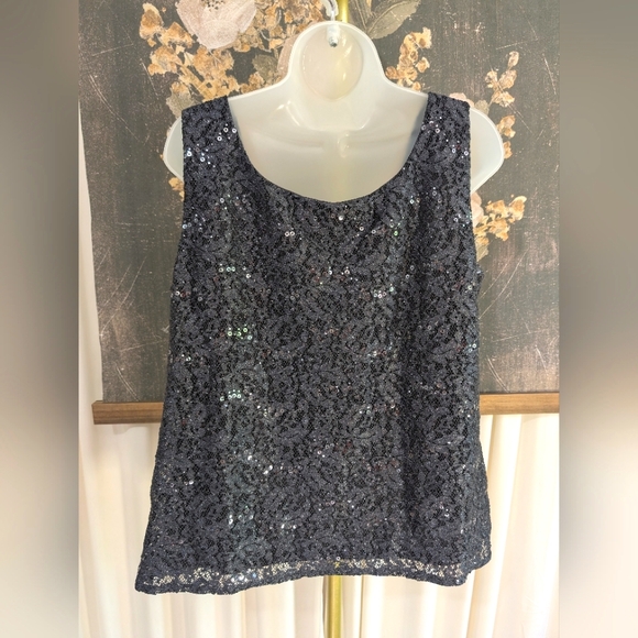 R&M Richards sequin top size 12 - Picture 6 of 8